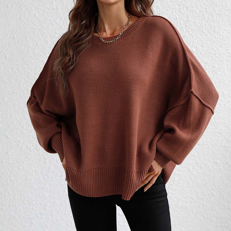Pull En Maille Avec Coupe Classique Et Manches Longues Pour Femmes | Adapté Aux Tenues Quotidiennes