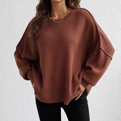 Pull En Maille Avec Coupe Classique Et Manches Longues Pour Femmes | Adapté Aux Tenues Quotidiennes