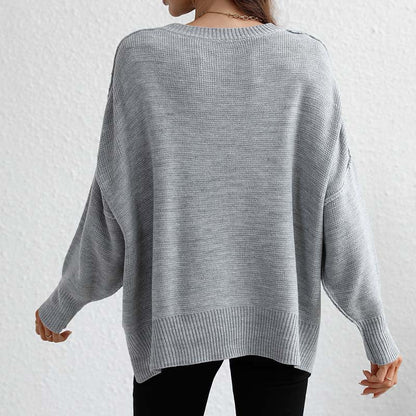 Pull À Manches Longues Avec Design Épuré Pour Femme | Idéal Pour Usage Quotidien