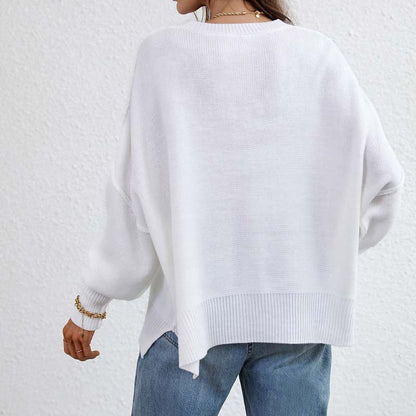 Pull À Manches Longues Avec Design Épuré Pour Femme | Idéal Pour Usage Quotidien