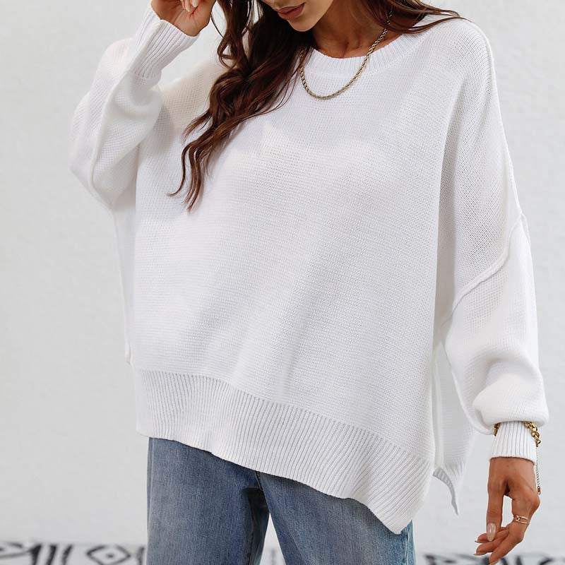 Pull À Manches Longues Avec Design Épuré Pour Femme | Idéal Pour Usage Quotidien