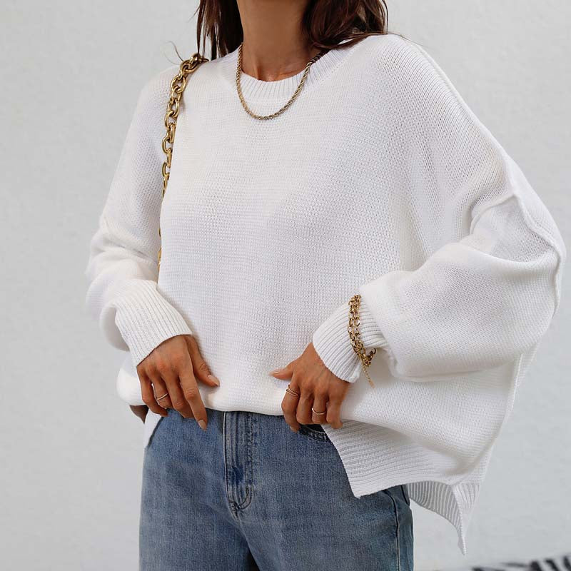 Pull À Manches Longues Avec Design Épuré Pour Femme | Idéal Pour Usage Quotidien