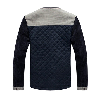 Veste Windbreaker Bicolore avec Col Montant et Fermeture Cachée pour Homme | Idéale pour la Mi-Saison et les Journées Fraîches