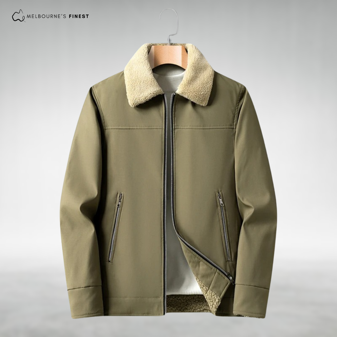 Veste Décontractée avec Doublure et Poches Zippées pour Hommes | Idéale pour l’Hiver