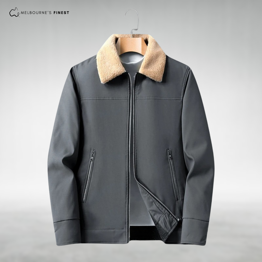 Veste Décontractée avec Doublure et Poches Zippées pour Hommes | Idéale pour l’Hiver