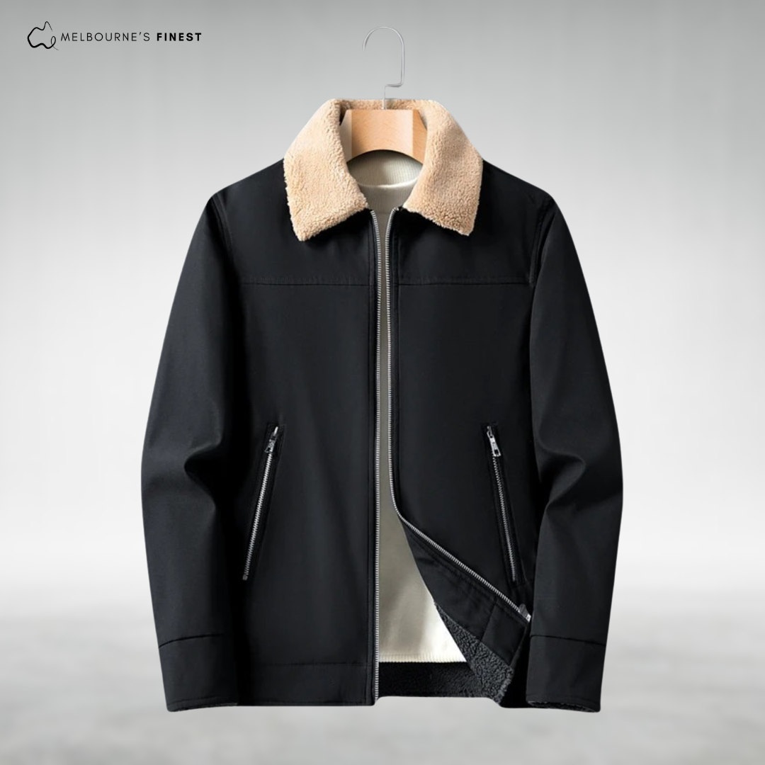 Veste Décontractée avec Doublure et Poches Zippées pour Hommes | Idéale pour l’Hiver