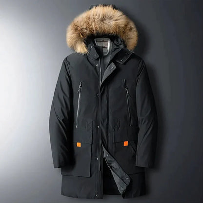Manteau Long D’Hiver avec Capuche pour Homme | Idéal pour La Saison Froide