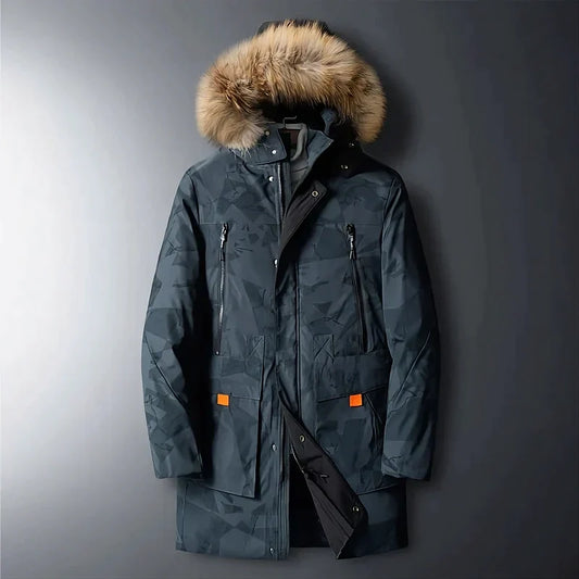 Manteau Long D’Hiver avec Capuche pour Homme | Idéal pour La Saison Froide