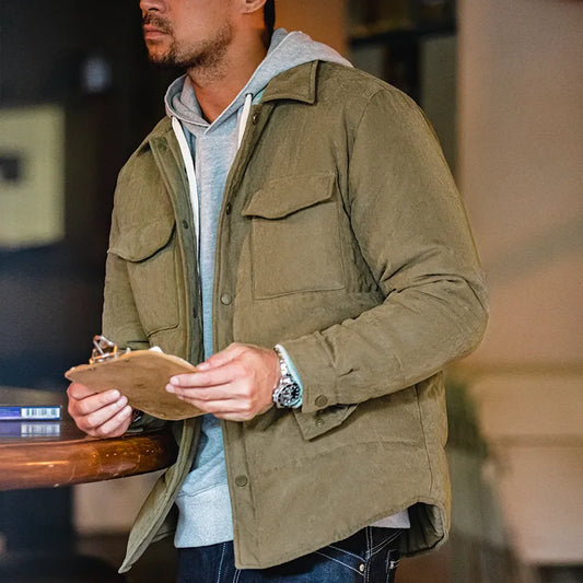 Veste de Plein Air avec Fermeture Zippée et Poches Fonctionnelles pour Hommes | Idéal pour Activités Quotidiennes