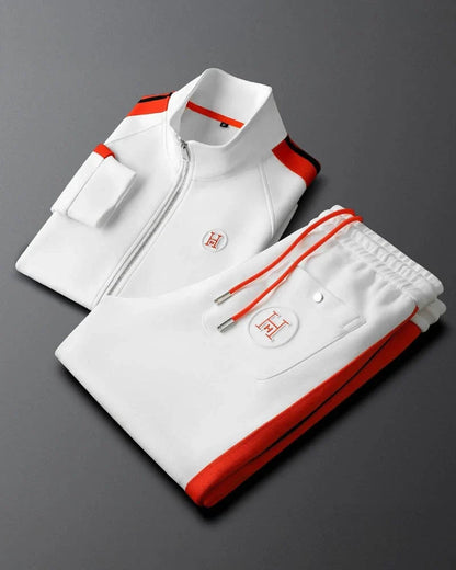 Ensemble Deux Pièces pour Homme avec Veste Zippée et Pantalon | Idéal pour les Activités Quotidiennes