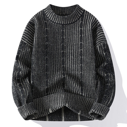 Pull avec Motif Côtelé et Torsadé pour Adultes | Idéal pour Les Sorties Par Temps Frais