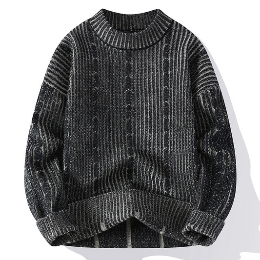 Pull avec Motif Côtelé et Torsadé pour Adultes | Idéal pour Les Sorties Par Temps Frais