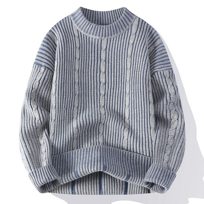 Pull avec Motif Côtelé et Torsadé pour Adultes | Idéal pour Les Sorties Par Temps Frais