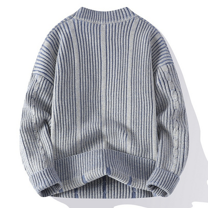 Pull avec Motif Côtelé et Torsadé pour Adultes | Idéal pour Les Sorties Par Temps Frais