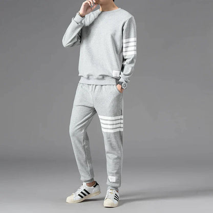 Ensemble Homme Avec Pull Manches Longues Et Pantalon Jogging | Idéal Pour Les Loisirs Et Les Sorties Décontractées