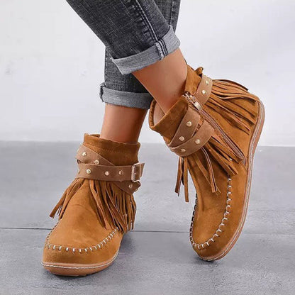 Bottines à franges pour femmes