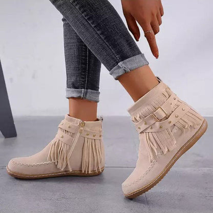 Bottines à franges pour femmes