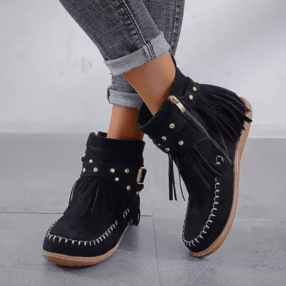 Bottines à franges pour femmes