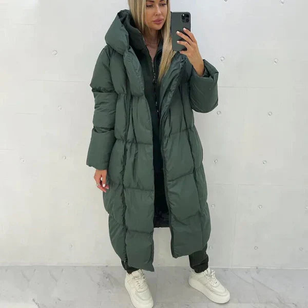 Manteau Long D’Hiver avec Doublure Intérieure pour Femme | Idéal pour Temps Froid