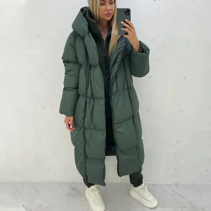 Manteau Long D’Hiver avec Doublure Intérieure pour Femme | Idéal pour Temps Froid