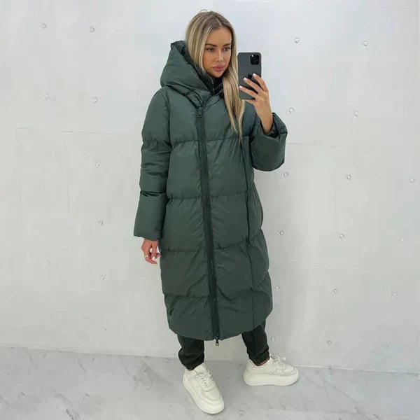 Manteau Long D’Hiver avec Doublure Intérieure pour Femme | Idéal pour Temps Froid