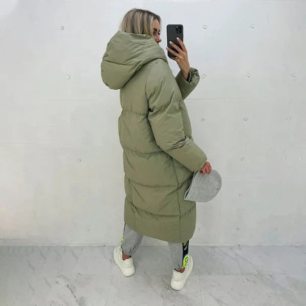 Manteau Long D’Hiver avec Doublure Intérieure pour Femme | Idéal pour Temps Froid