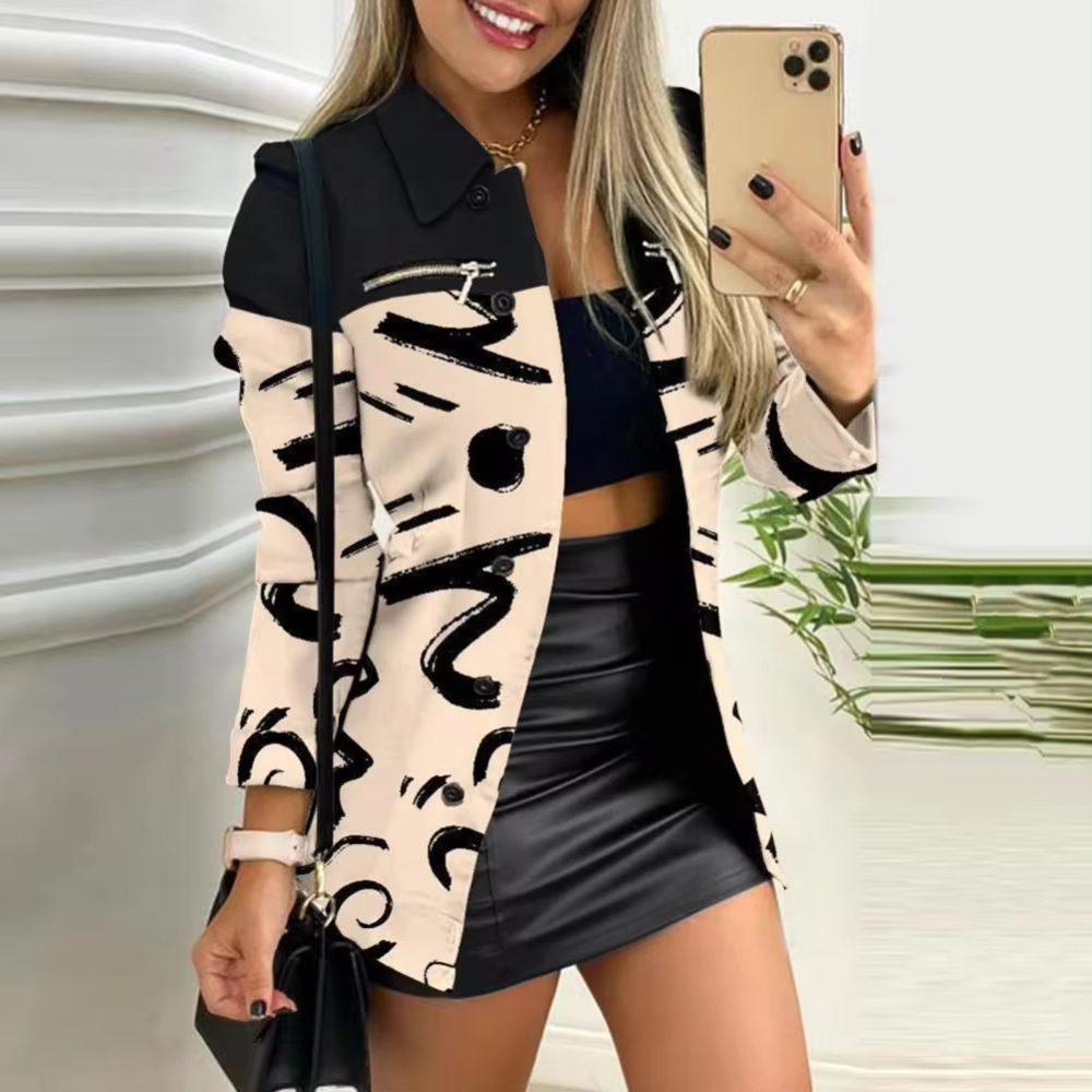 Blazer Décontracté À Manches Longues Avec Coupe Droite Pour Femme | Idéal Pour Le Travail Et L’Usage Quotidien