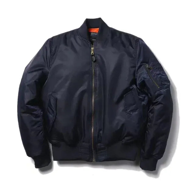 Blouson aviateur avec finitions côtelées pour adultes | Idéal pour la mi-saison