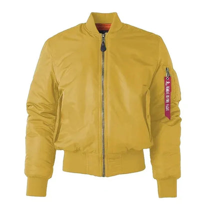 Blouson aviateur avec finitions côtelées pour adultes | Idéal pour la mi-saison