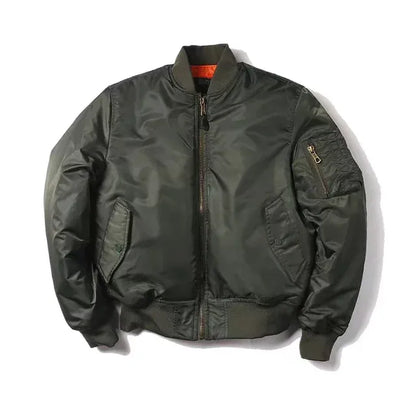 Blouson aviateur avec finitions côtelées pour adultes | Idéal pour la mi-saison