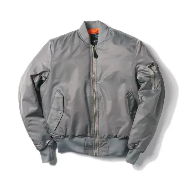 Blouson aviateur avec finitions côtelées pour adultes | Idéal pour la mi-saison