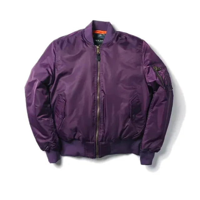 Blouson aviateur avec finitions côtelées pour adultes | Idéal pour la mi-saison