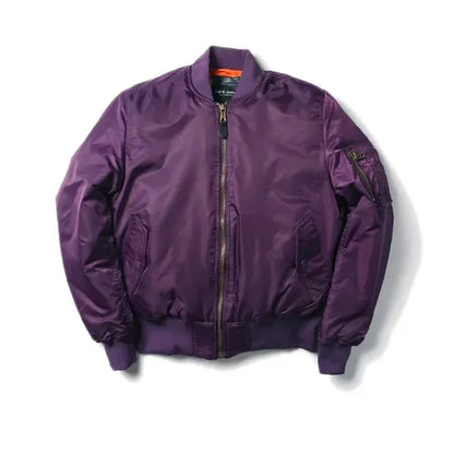Blouson aviateur avec finitions côtelées pour adultes | Idéal pour la mi-saison