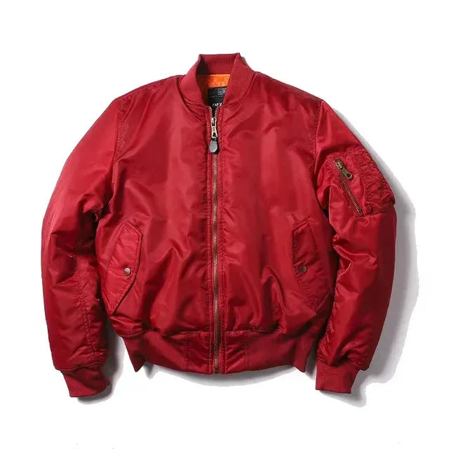 Blouson aviateur avec finitions côtelées pour adultes | Idéal pour la mi-saison