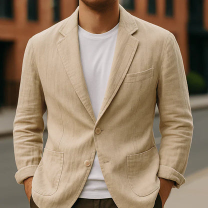 Blazer Léger Pour Homme Avec Coupe Ajustée | Idéal Pour Bureau Et Loisirs
