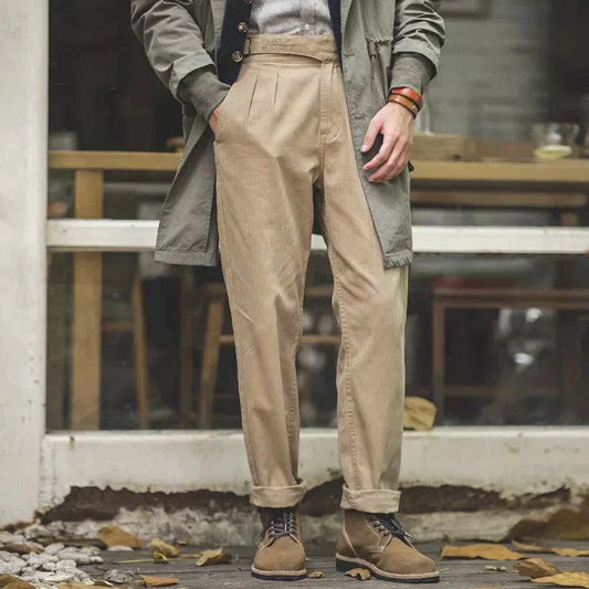 Pantalon Gurkha À Plis Pour Hommes | Idéal Pour Usage Quotidien Et Professionnel