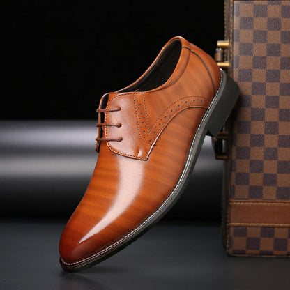 Chaussures derby avec perforations décoratives pour homme | idéal pour le bureau et les occasions habillées