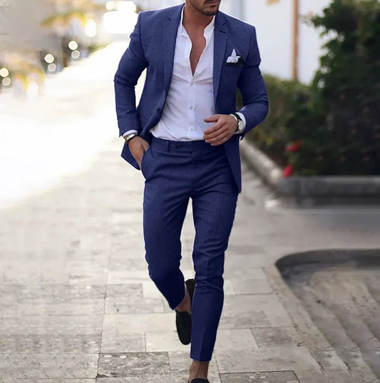 Ensemble Veste et Pantalon à Coupe Classique pour Homme | Idéal pour les Occasions Formelles