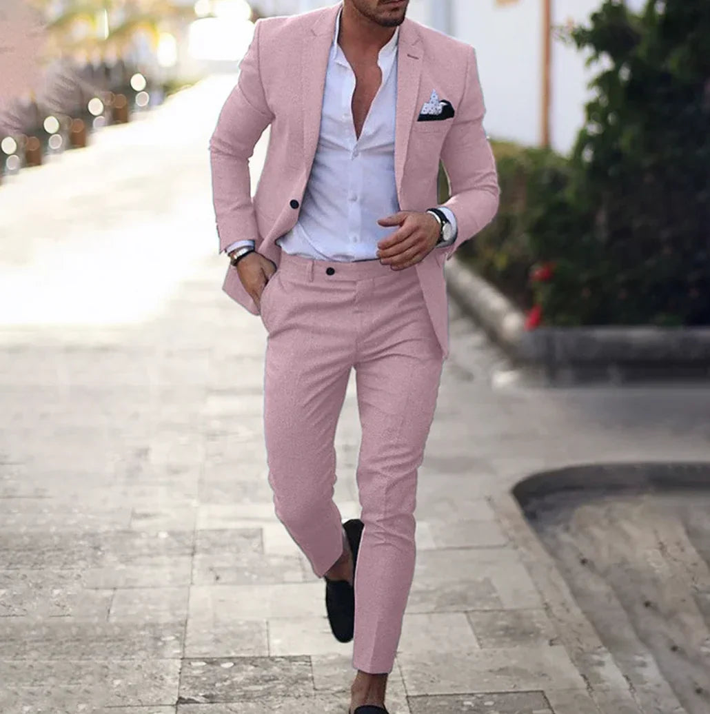 Ensemble Veste et Pantalon à Coupe Classique pour Homme | Idéal pour les Occasions Formelles