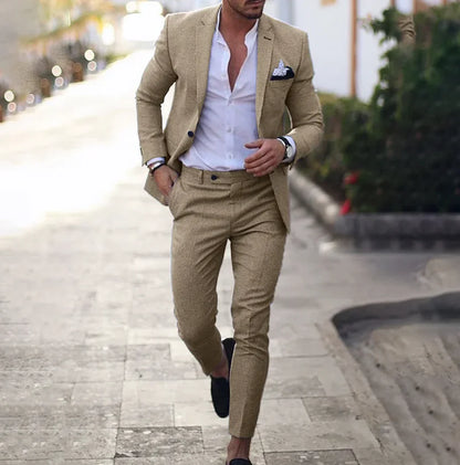 Ensemble Veste et Pantalon à Coupe Classique pour Homme | Idéal pour les Occasions Formelles