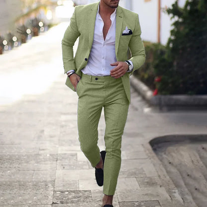 Ensemble Veste et Pantalon à Coupe Classique pour Homme | Idéal pour les Occasions Formelles