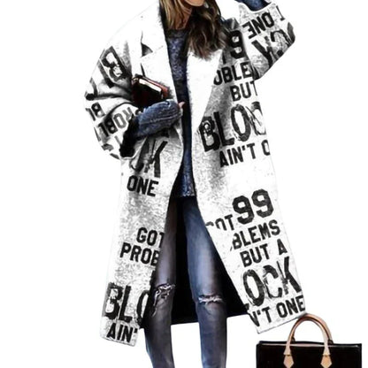 Manteau Long à Ceinture avec Col à Revers pour Femme | Idéal pour les Journées Fraîches
