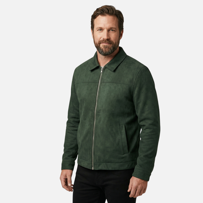 Veste Zippée À Col Pointu Pour Homme | Idéal Pour L'automne