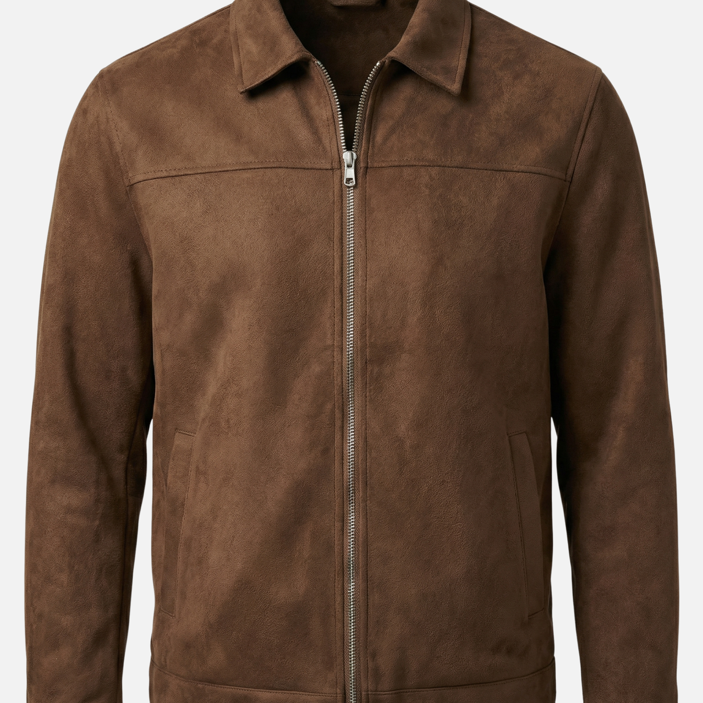 Veste Zippée À Col Pointu Pour Homme | Idéal Pour L'automne