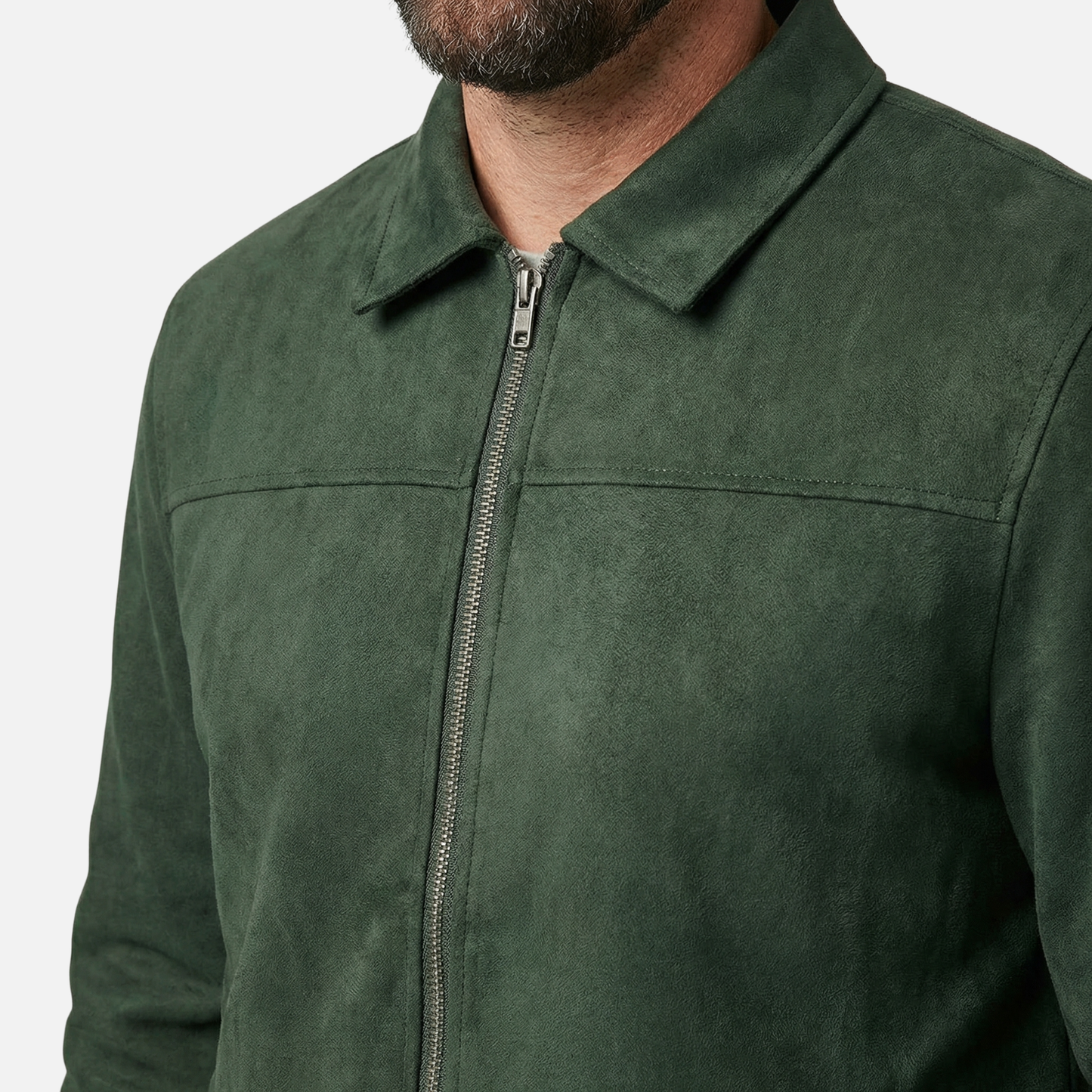Veste Zippée À Col Pointu Pour Homme | Idéal Pour L'automne