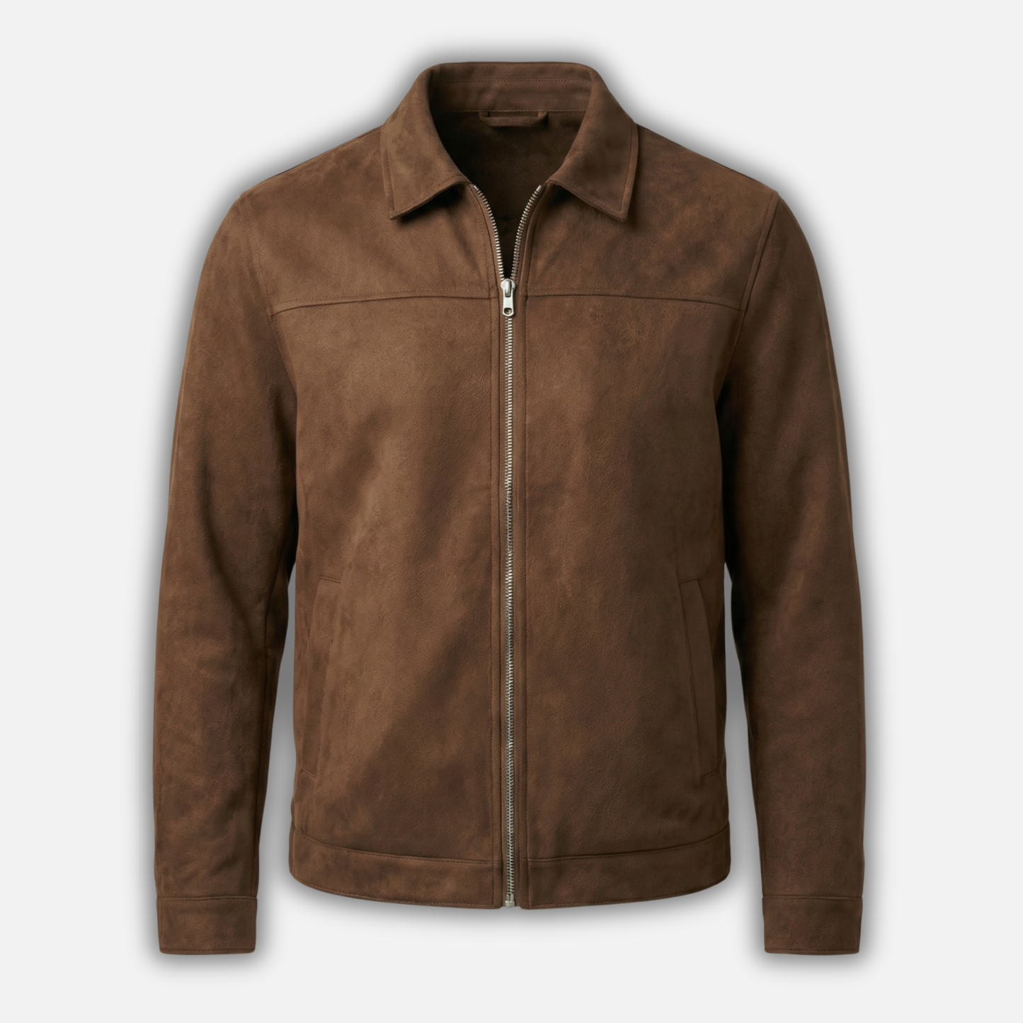 Veste Zippée À Col Pointu Pour Homme | Idéal Pour L'automne