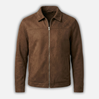Veste Zippée À Col Pointu Pour Homme | Idéal Pour L'automne