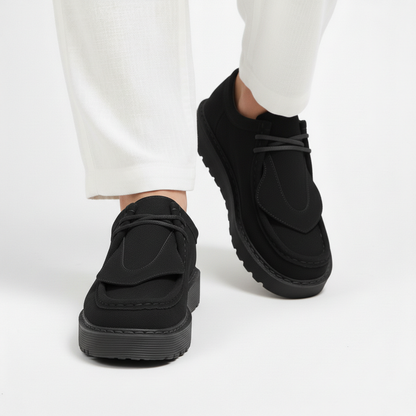 Chaussures à lacets à semelle épaisse pour homme | Idéal pour l’automne et les occasions décontractées