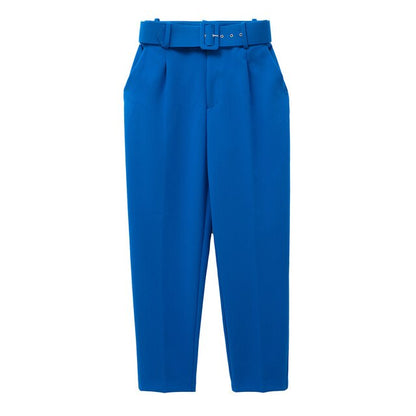 Pantalon à Taille Haute avec Ceinture Ajustable pour Femme | Idéal pour les Journées Décontractées