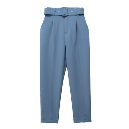 Pantalon à Taille Haute avec Ceinture Ajustable pour Femme | Idéal pour les Journées Décontractées